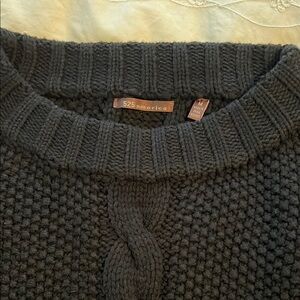 525 America Womens Cropped Black Sweater